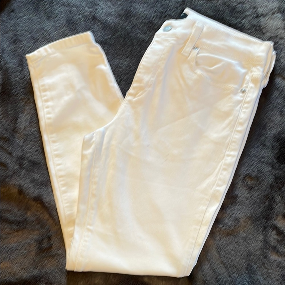 Banana Republic Women's White Skinny Jeans